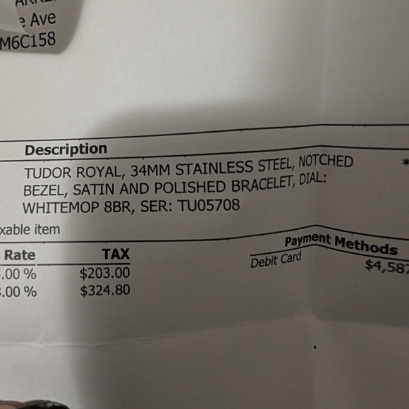 TUDOR Royal 34mm mother of pearl and diamond face - Picture 8 of 17